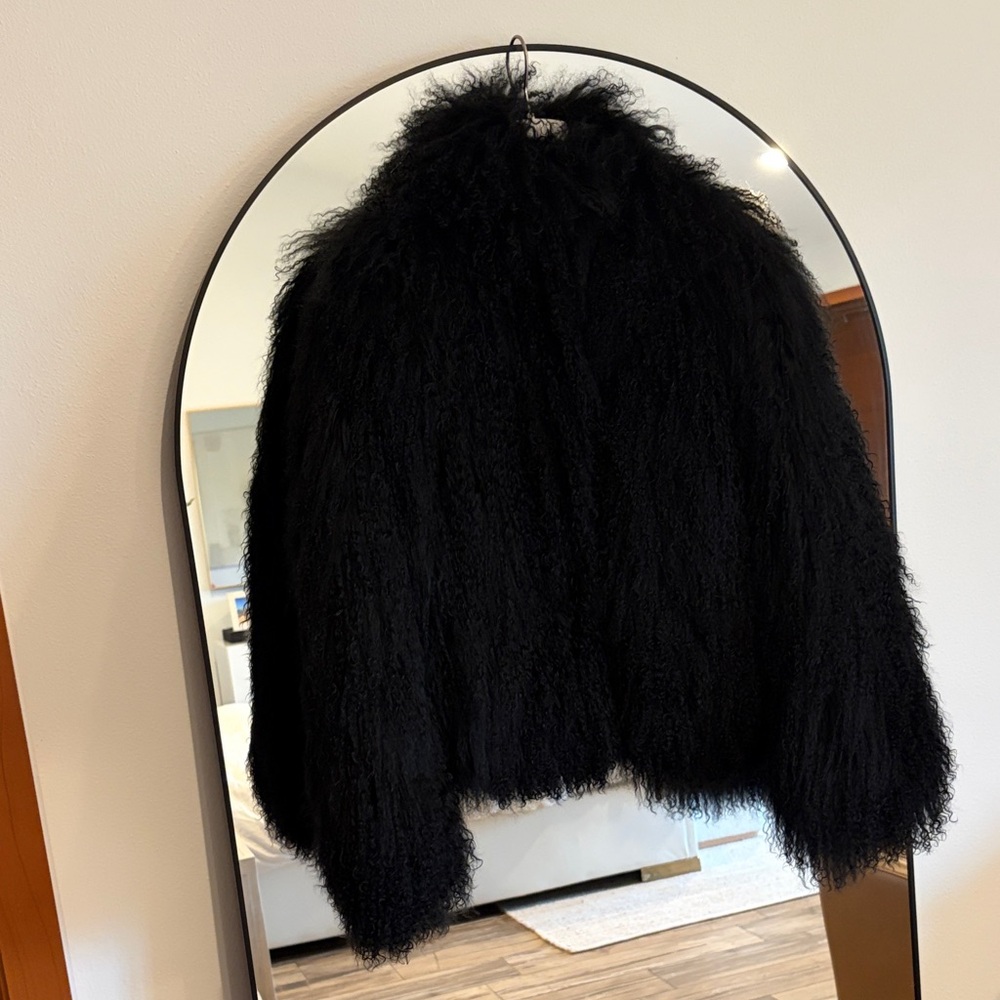 Ducie London Rochelle shearling coat black - Picture 4 of 7